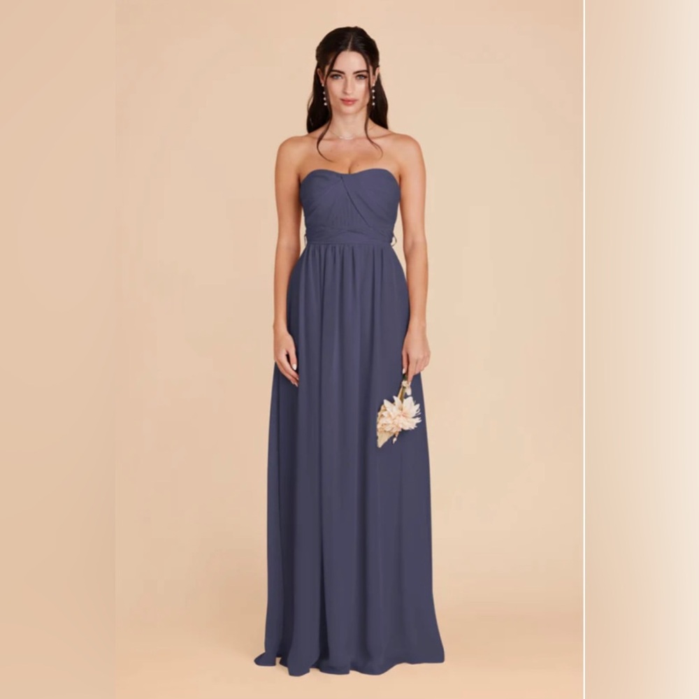 BIRDY GREY Grace Convertible Dress Chiffon Dusk Blue XS - Picture 5 of 13